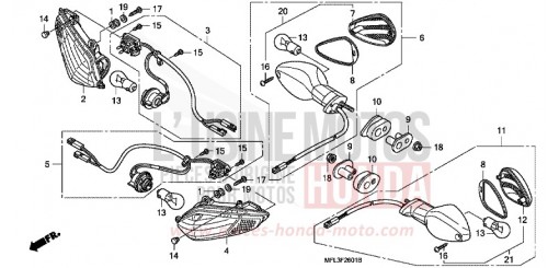 WINKER (CBR1000RR9,A,B/RA9,A,B) CBR1000RRA de 2010